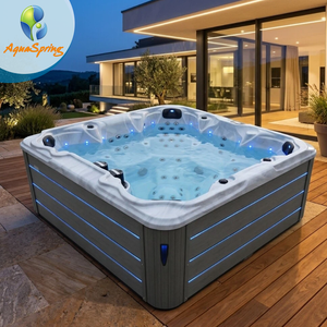 Spa de luxe pour 7 personnes, 105 jets, hydrothérapie, spa extérieur, <span class=keywords><strong>jacuzzi</strong></span>, bain à remous, spa extérieur avec cascade, 38 lumières LED - Product Image 1