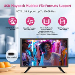 Tivi màn hình <span class=keywords><strong>LCD</strong></span> nhỏ gọn 19 inch giá rẻ, nguồn điện AC/DC, tiết kiệm điện, màn hình máy tính, Tivi thông minh, giá sỉ nhà máy - Product Image 3