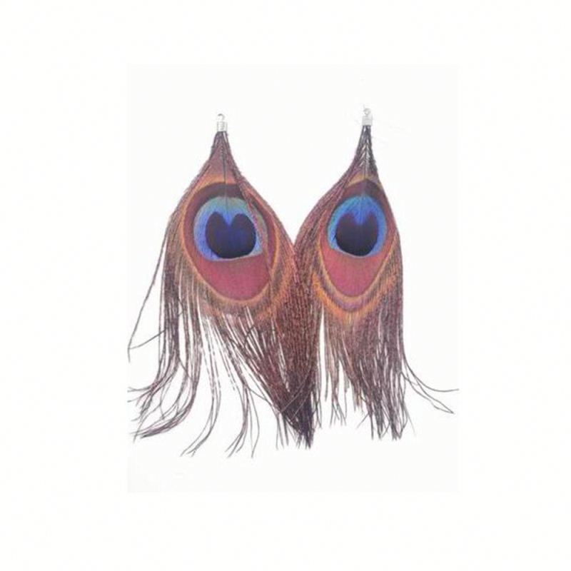 Индивидуальные модные серьги с перьями ручной работы индийские серьги с перьями женские серьги с перьями павлина на продажу