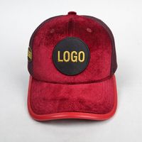 Casquettes Trucker en Velours à Dos en Maille avec Logo Personnalisé, 5 Panneaux, Broderie de Patch, Design Y2K Stylé, Casquettes de Baseball Sportives en Maille