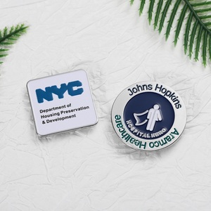 New nam châm kim loại pins tùy chỉnh thiết kế vòng vuông kinh doanh thương hiệu nhân viên pins metalicos Bạc men <span class=keywords><strong>pin</strong></span> phù hiệu với từ tính - Product Image 6