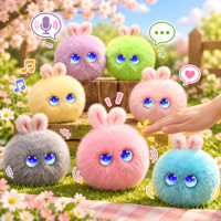 Jouets en peluche intelligents pour enfants, robot compagnon émotionnel, lapin en peluche, robot intelligent, poupée vocale, animal de compagnie électronique en fourrure