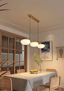 Lustre en forme de kaki de style japonais, luminaire de bar créatif et luxueux, luminaire suspendu moderne et simple en verre pour restaurant - Product Image 3