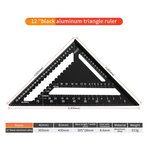 Herramientas <span class=keywords><strong>de</strong></span> medición <span class=keywords><strong>de</strong></span> carpinteros, <span class=keywords><strong>de</strong></span> 12 pulgadas transportador <span class=keywords><strong>de</strong></span> aleación <span class=keywords><strong>de</strong></span> <span class=keywords><strong>aluminio</strong></span>, regla triangular, Regla <span class=keywords><strong>de</strong></span> medición cuadrada <span class=keywords><strong>de</strong></span> velocidad para carpintería - Product Image 6