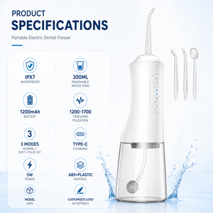 Hydropulseur Portable pour Voyage et Usage Domestique, 3 Modes, Étanche IPX7, Port de Charge Type-C - Product Image 2