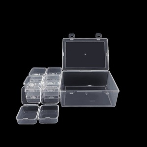 Diamond Painting Storage Box 14 Compartments Transparent Flip Top Organizer For Seed Bead Perler Bead Jewelry Organizers - Product Image 1