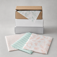 Papier d'emballage en tissu personnalisé avec votre logo imprimé, papier d'emballage fin et doux pour cadeaux, vêtements, bijoux, chaussures