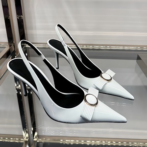 High Quality Sexy Genuine Leather Women's High Heels Summer Wedding Shoes <b>Light</b> Weight <b>Pointed</b> Toe Stiletto Heel Comfortable - Product Image 1