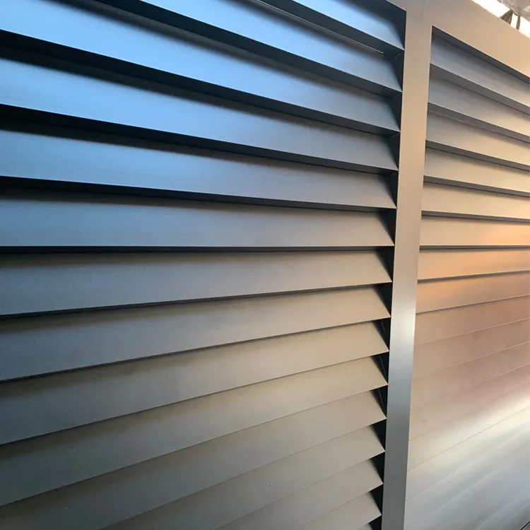 Excellent Quality Modern Style Outdoor Garden Design Privacy Aluminum Yard Louver Fence For Houses