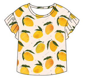 Nouveauté : Haut à manches bouffantes pour fillettes, motif fruits estival <span class=keywords><strong>amusant</strong></span>, vêtements décontracté<span class=keywords><strong>s</strong></span> élégants pour enfants, motif personnalisé, t-shirt pour bébé fille - Product Image 4