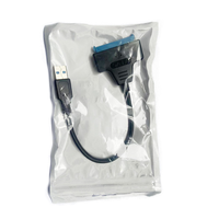Câble convertisseur USB 3.0 vers SATA 20 cm, 22 broches, haute vitesse, charge rapide 5A, âme en cuivre pur, gaine en PVC, pour ordinateur (vente en gros)