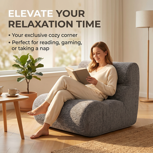Compressed Reclining L-Shaped Corner <strong>Sofa</strong> Chair Full Sponge Filling Lazy Cloud <strong>Couch</strong> Chair Space Saving <strong>Sofa</strong> <strong>Set</strong> for Living Room - Product Image 6