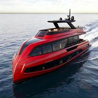 Yacht de luxe ORCA de 70 pieds, coque en aluminium, deux moteurs diesel 2*1050HP IPS, rotation complète à 360°, 22 nœuds, écran tactile et commande à distance
