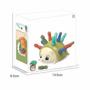 Özel Logo hayvan kirpi 1-3 yaşında oyuncak paketleme karton kutu bebek bulmaca bilim eğitim aydınlanma oyuncak ambalaj kutusu