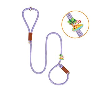 Robuste <span class=keywords><strong>Nylon</strong></span> P-Blei Hunde leinen Anti-Burst Pet Walking Lead mit festem Muster und Schal Dekoration - Product Image 3