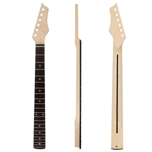 Mástil de guitarra de arce satinado en forma de C de 22 trastes al por mayor con diapasón de palisandro - Product Image 1