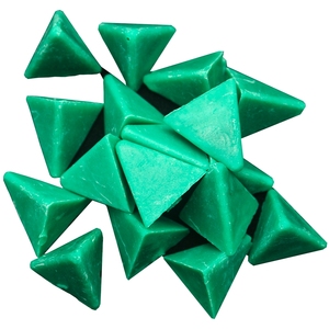Pierre à aiguiser en plastique abrasive de haute qualité, conique triangulaire vert clair, n° 400, <span class=keywords><strong>pour</strong></span> le débavurage et le polissage - Product Image 2