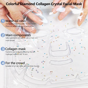 Mascarilla Facial de Hidrogel Transparente con Brillo de Cristal de Estrella y Luna, Hidratante, Iluminadora, para una Piel Radiante - Product Image 2
