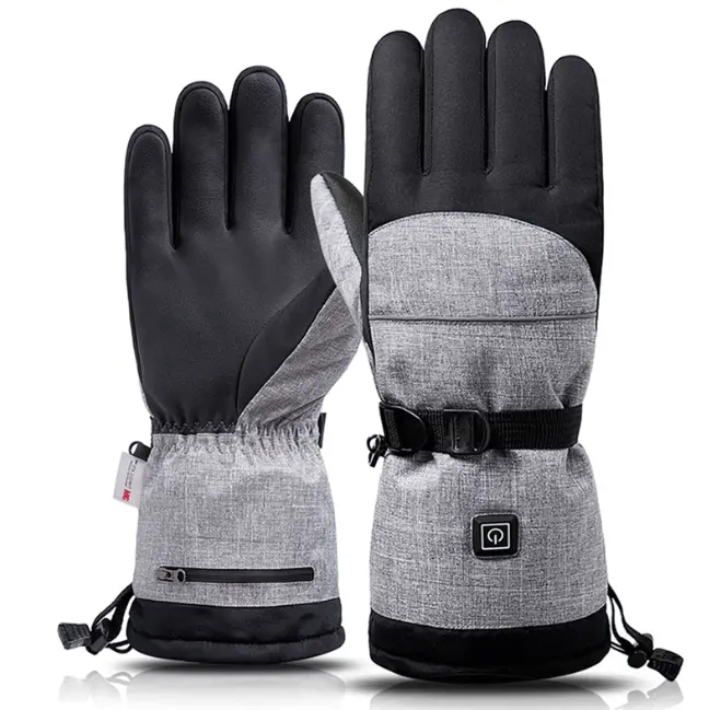 Winter Heated Gloves Battery Rechargeable Heated Motorcycle Ski Snow Gloves for Men Women