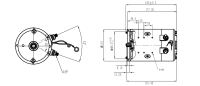 Moteur CC à aimant permanent à balais 24V 2200W OEM d'usine pour pack d'alimentation hydraulique, appareils électroménagers et vélos électriques