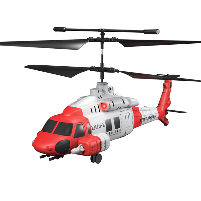 Dwi Dowellin Electric 3.5CH RC Military Helicopter for Kids-One-Key Start/Landing Altitude Hold Upgraded Protection System HD