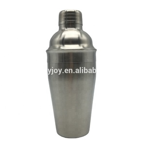 Premiums 18oz 550ml Vintage Silver Color Stainless Steel Bar Cocktail <strong>Martini</strong> Rum <strong>Vodka</strong> Brushed Matte Shaker With OEM Logo - Product Image 1