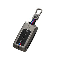 Pour Lexus Compatible en alliage de Zinc Silicone étui à clés de voiture paquet complet Smart métal télécommande coque de protection porte-clés accessoire