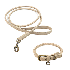 Pets Suppliers Custom Pattern Logo Durable Set Adjustable PU Waterproof <b>Dog</b> Collar <b>Leash</b> - Product Image 1