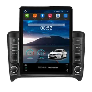 Navifly Tesla Android otomobil radyosu 8 + 128G araba Video için Audi TT MK2 8J 2006-2014 360 kamera BT SWC GPS araba oynamak 2din dvd OYNATICI