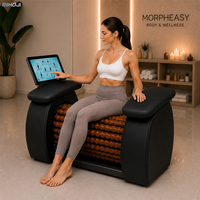 Machine de physiothérapie pour drainage lymphatique et relaxation corporelle complète, avec rouleau à billes interne rotatif à 360° pour amincissement corporel en bois