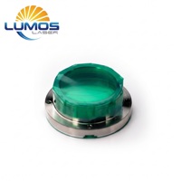 Kit Optik Fokus Laser Serat D37 F100mm Pra-Rakit dengan Cincin Adaptor Logam, Suku Cadang Perawatan OEM untuk Kepala Raytools BS12K