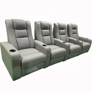 Dubai <span class=keywords><strong>theater</strong></span> cinema elektrik 4 kursi lift up kursi kulit sapi kursi malas mebel daya panas pijat Film sofa ruang - Product Image 1