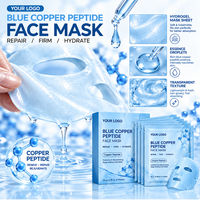 Masque Visage au Peptide de Cuivre Bleu GHK-Cu Marque Privée OEM ODM Anti-Âge Collagène Hydratant Raffermissant Soin de la Peau Usine