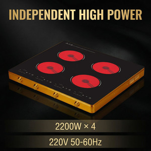 Industrial 4 Burner Induction Cooker Heavy Duty 5000W Stainless Steel Large Capacity Fast Heating Professional Induction <b>Stove</b> F - Product Image 6