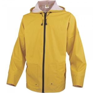 DELTA PLUS - 850VESJATM Chaqueta de lluvia amarilla con soporte de poliéster recubierto de poliuretano mixto-EAN 3295249263355 CHAQUETAS DE TRABAJO - Product Image 1