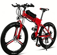 Vélo de montagne électrique pliable 20 pouces, moteur sans balais 350W, cadre en alliage d'aluminium, batterie au lithium, suspension intégrale, vélo électrique pour adultes
