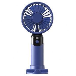 Nuevo Ventilador Portátil Recargable de 6 Velocidades con Pantalla Digital, 1000mAh-1200mAh, Gran Potencia, Silencioso, de Escritorio, para Exteriores, Mini - Product Image 5
