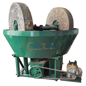 China 1100 1200 type gold ore grinding wet pan mill machine for gold copper silver milling selection