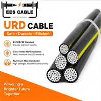 Câble d'alimentation basse tension aérien multipaire ABC LV URD à conducteurs quadruplex 600V Série 4AWG-750MCM Câble UD en aluminium EESCABLE