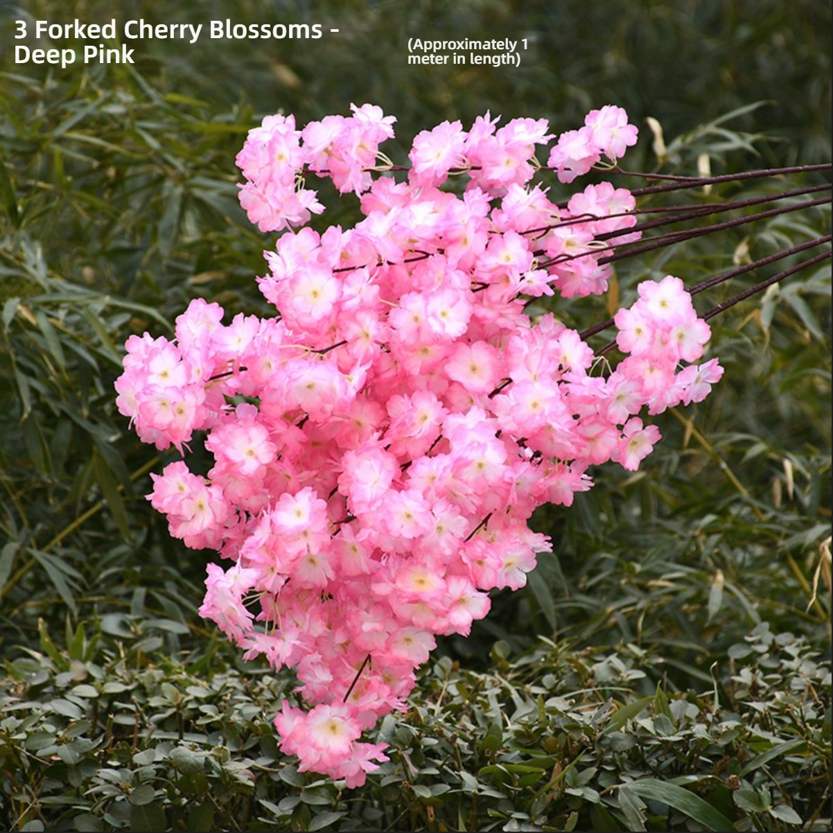 GB-296 Artificial Cherry Blossom Branches - Silk Flower Decoration for Wedding Home | QSLH Brand