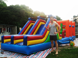 Circuito <span class=keywords><strong>de</strong></span> Obstáculos Inflable Gigante Modular Expandible <span class=keywords><strong>de</strong></span> 50 pies con Secciones Interconectadas - Product Image 4