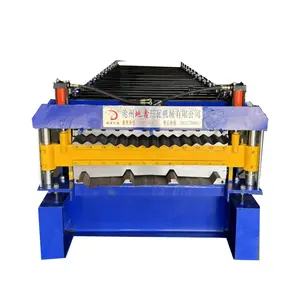 Chile popular Pv4 and corrugated double layer roof tile making roll forming machine plate rolling machine