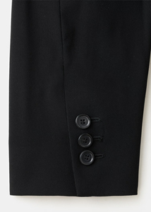 Blazer da Donna Elegante Casual Nero <span class=keywords><strong>con</strong></span> <span class=keywords><strong>Cintura</strong></span>, Doppio Petto, Collo a Revers, Lunghezza Regolare, <span class=keywords><strong>in</strong></span> Maglia, per Ufficio - Product Image 5