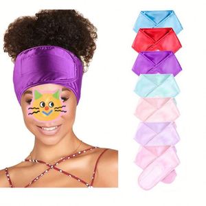 Foulard en satin noir réglable pour femme, bandeau en soie antidérapant pour dormir, promotion, cadeau - Product Image 1