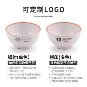 Melamine small bowls, imitation porcelain resin rice bowls, soup bowls, Japanese creative tableware, restaurant hot pot and - Product Image 4