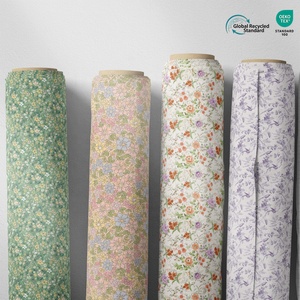 Tissu en voile de coton 75 GSM, impression numérique personnalisée, motif floral léger, tissu en voile de popeline de coton suisse 80S <span class=keywords><strong>au</strong></span> <span class=keywords><strong>mètre</strong></span> - Product Image 1