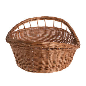 Organisateur de panier de rangement en forme de lingot de saule en osier de haute qualité pour vêtements avec poignée - Product Image 4