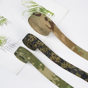 कस्टम 1 "बुनकर सामरिक एटेक कैमियो 5-50 मिमी उच्च टेनासिटी पर्यावरण के अनुकूल 100% पॉलिएस्टर वेबबिंग मुद्रित बैकपैक्स और जूते के लिए - Product Image 1