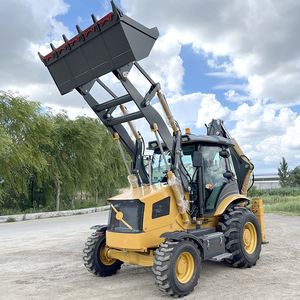 Envío Gratis Retroexcavadora Mini Tractor Agrícola Excavadora de ruedas Mini Bulldozer Cargador de ruedas para la construcción - Product Image 3