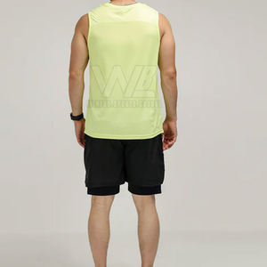 Camiseta sin Mangas de Punto Transpirable para Hombre, Estilo Casual, Algodón/Poliéster, Ropa Deportiva - Product Image 5